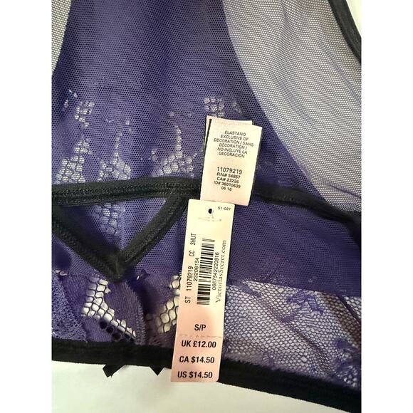Victoria’s Secret Vintage Sheer Lace Bikini – Midnight Purple – Size S – 2016 - Picture 3 of 3